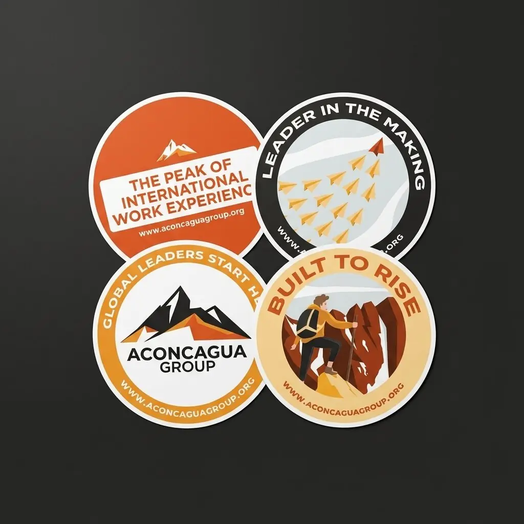 Stickers circulares de Aconcagua Group