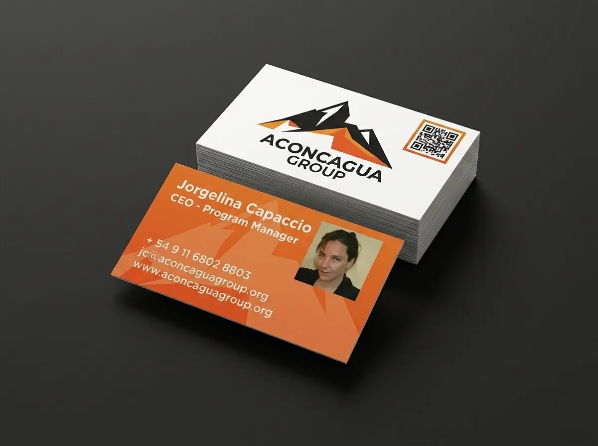 Tarjetas personales de Aconcagua Group